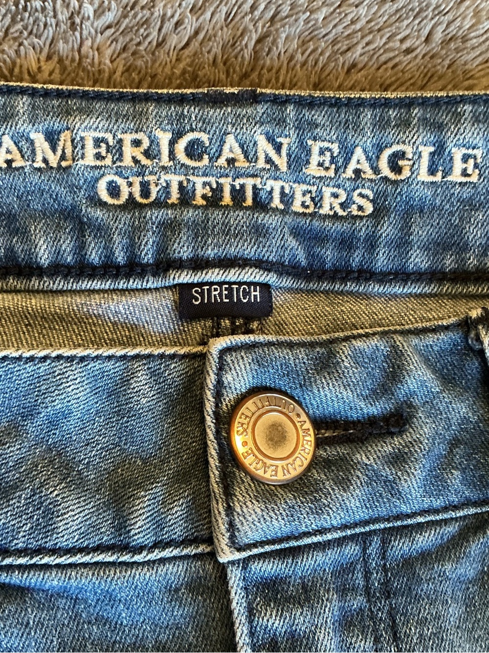 American Eagle Outfitters shortie stretch cuffed cut off shorts size 10 EUC - Picture 13 of 16
